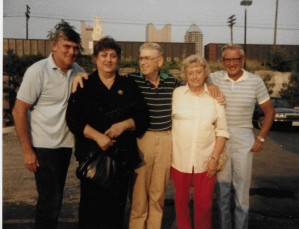 The same Appalachian family c. 2001 L-R Joe, Elsie, Bob, Della and Bernie Wells